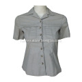 100%Cotton Check Fabric Formal Shirt